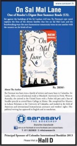 On San Mal Lane by Re Freeman Now Available for USD 24.70 (after 5% Discount)with Free Delivery to Sri Lanka