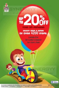 Up to 20% Toys on Mondays from Lumala Cycle