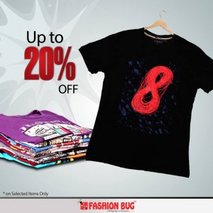 Upto 20% Off on Girls and Kids Jeans and Men T-Shirts at Fashion Bug