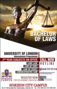 Bachelor of Laws Degree Programme in Sri lanka