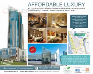 Destiny Condominium Apartment in Colombo from Rs. 15 Million