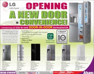 LG side by side door in door refrigerator now available in Sri Lanka for Rs. 514,900.00 – October 2013