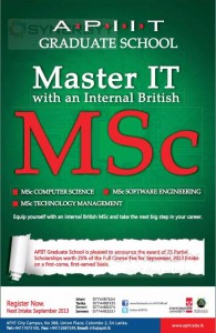 Master Degree Programme in IT from APIIT
