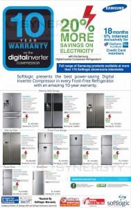Samsung Refrigerators with 10 years warranty from Softlogic
