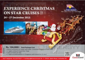 Star Cruises Experience in this Christmas from 24th- 27th December 2013