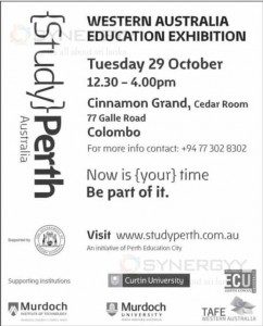 Western Australia Education Exhibition on Tuesday 29 October 2013