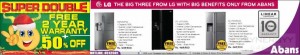 Abans LG Refrigerators Promotion – Pre Christmas Sale