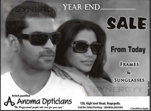 Anoma Optician Year End Sale