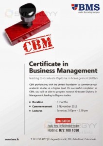BMS - Certificate in Business Management