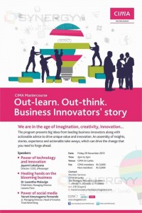 CIMA Master Course Out-learn. Out-think. Business Innovators' story on 29th November 2013
