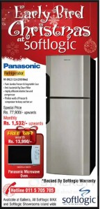 Panasonic Refrigerator for Rs. 77,900.00 Pre Christmas Sale from Softlogic