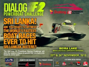 Power Boat Challenge in Colombo Sri Lanka on 23rd & 24th November 2013