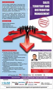 Sales Territory and Distributor Management Workshop on 4th December 2013
