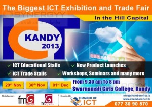 The Biggest ICT Exhibition and Trade Fair in Kandy on 29th Nov to 1st December 2013