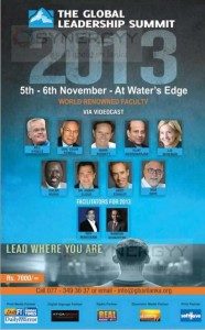 The Global Leadership Summit 2013 on 5th & 6th November 2013 at Water’s Edge