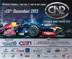 Colombo Night Race 2013 on 15th December 2013 in Colombo – Tickets Available now