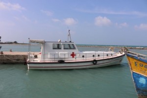 Speed boat from Delft island to KKD (Ambulance Boat)