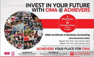Achievers CIMA Certificate in Business Accounting (CIMA Foundation Level) New batch – January 2014