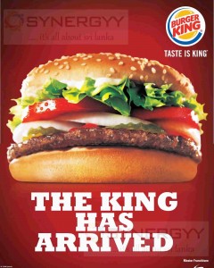 Burger King Now in Sri Lanka