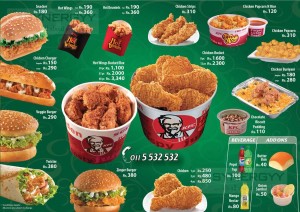 KFC Delivery Menu2