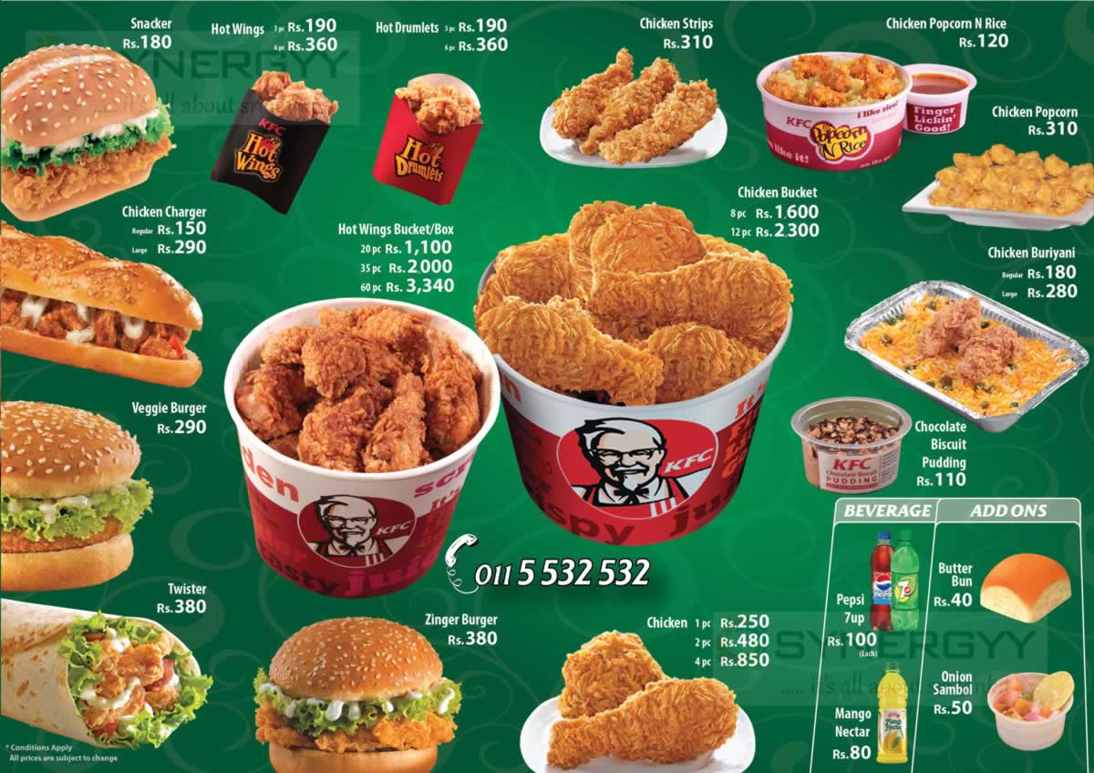 Now KFC at Cargills Square in Jaffna – Updated KFC Menu Attached for All KFC Outlets in Sri ...
