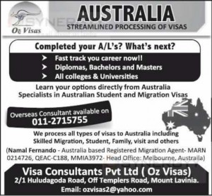 Australia Student Migration Visa Consultants in Colombo