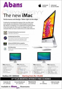 Apple iMac Prices in Sri Lanka Rs. 178,990.00 Upwards – April 2014