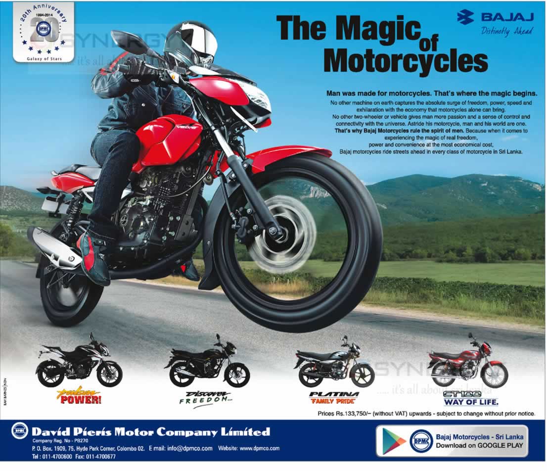 Bajaj Motor Cycles In Sri Lanka Synergyy