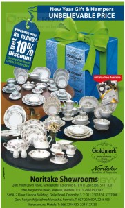 Noritake New Year Sale – Discounts Upto 10 for Purchases over Rs. 15,000.00 – April 2014