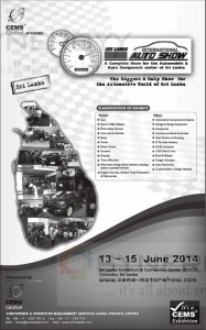 International Auto Show – 13th to 15th June 2014 at SLECC