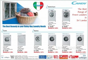 Candy Washer, Dryer Prices in Srilanka – Washing Machine Promotions June 2014