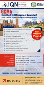 GCMA - Global Certified Management Accountant Courses from Aquinas – Application calls now