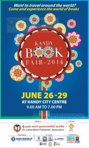Kandy Book Fair 2014 from 26th to 29th June 2014 at Kandy City Centre