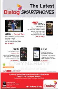 Dialog Smartphone Prices and Features in Srilanka