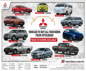 Mitsubishi Brand New car, Van and SUV Prices in Srilanka – Updated August 2014
