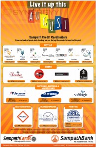 Sampath Bank Credit Cards Offers and Promotions for August 2014
