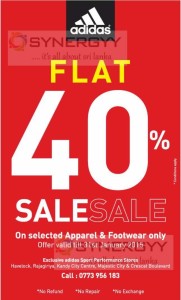 Adidas Flat 40% Off – Until 31st January 2015