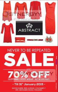 Discounts upto 70% from Abstract till 31st January 2015