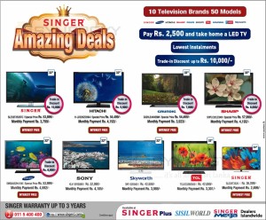 Singer Amazing Deals – TV Promotions