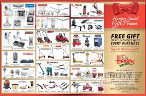 Hunter and Company Free Gift Promotion for every purchases till 28th February 2015