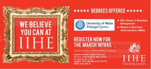 Bachelor and Master of Business Administration Degree from IIHE