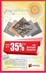 Lanka Tile 35% off for New Year Surprise