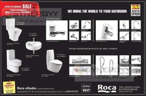 Roca Stock Clearance Sale – on 15th/22nd/29th March 2015