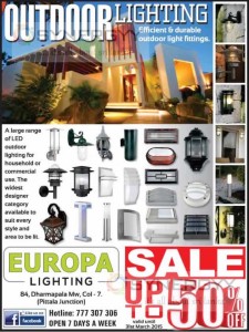 Sale Upto 50% on Outdoor Lighting from Europa Lighting