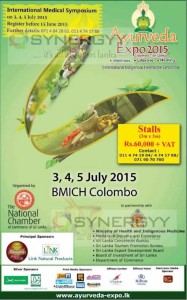 Ayurveda Expo 2015 at BMICH on 3rd to 5th July 2015