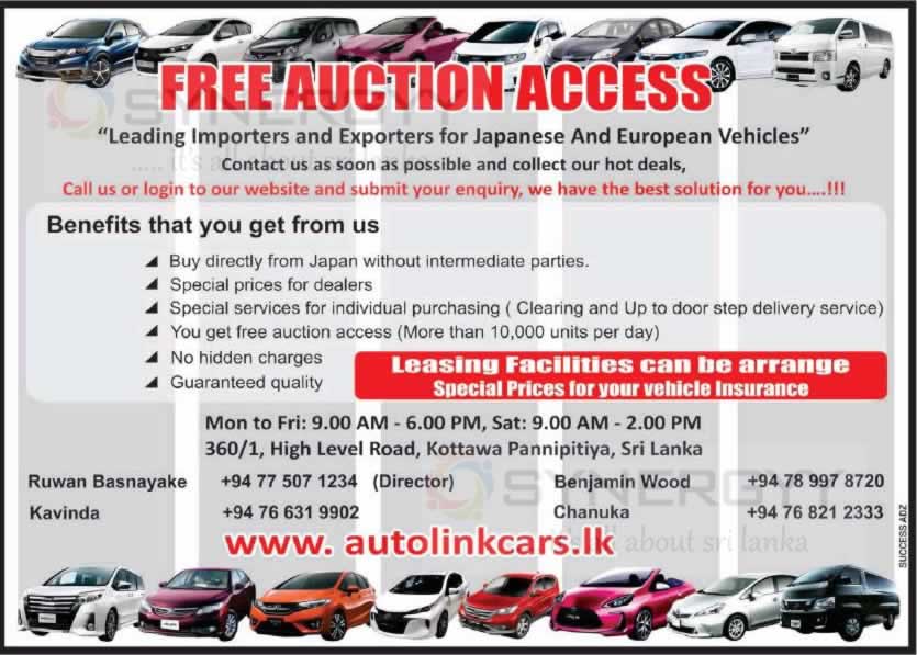 Free Auction Access to import vehicle from Japanese and Europe – SynergyY