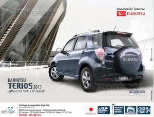 Daihatsu Terios 2015 for Rs. 4,950,000- from Softlogic Automobiles