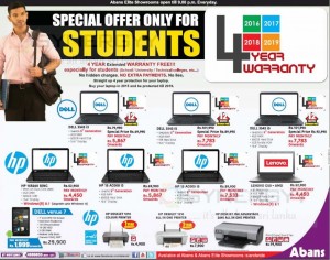 DellHpLenovo Laptop Special Prices for Students with 4 Years Warranty from Abans