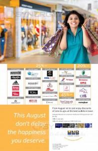 HNB Credit Card Promotion for August 2015