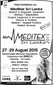 Meditex Sri Lanka 2015 from 27th to 29th August 2015 at BMICH